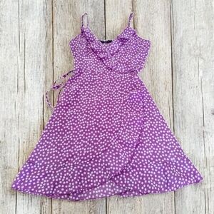 Lilac Ditsy Floral Mini Dress